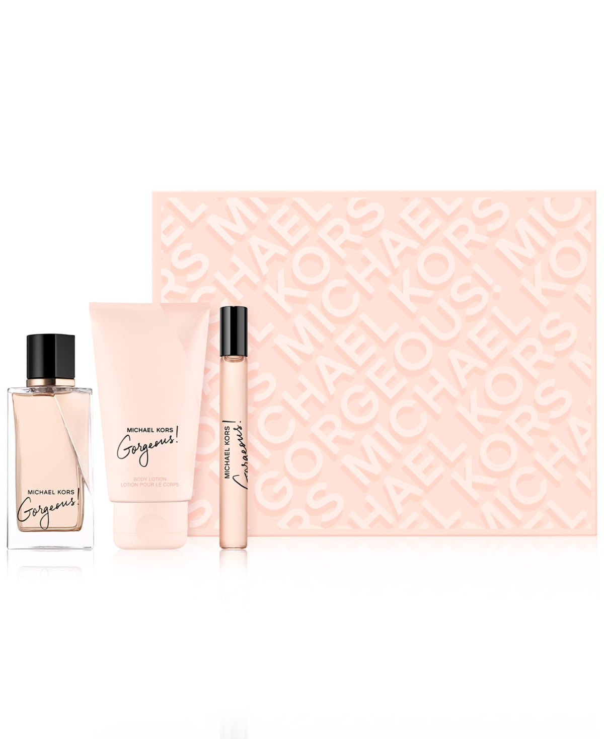 Michael Kors Gorgeous Eau De Parfum 3 Pcs Set New With Box