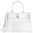 thumbnail image 1 of Michael Kors Gramercy 35T0Gg7S7L Large Leather Satchel In Optic White, 1 of 2
