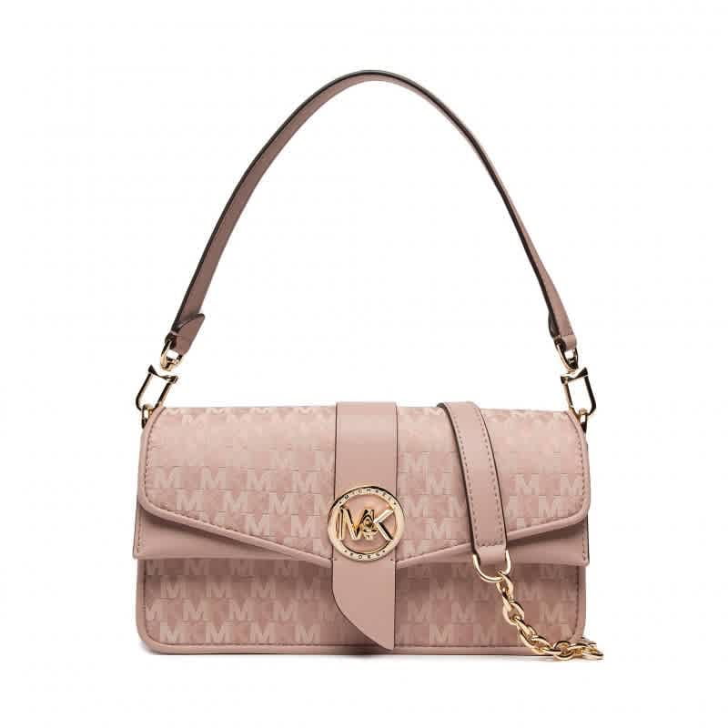 Michael Kors Greenwich Medium Leather Shoulder Bag