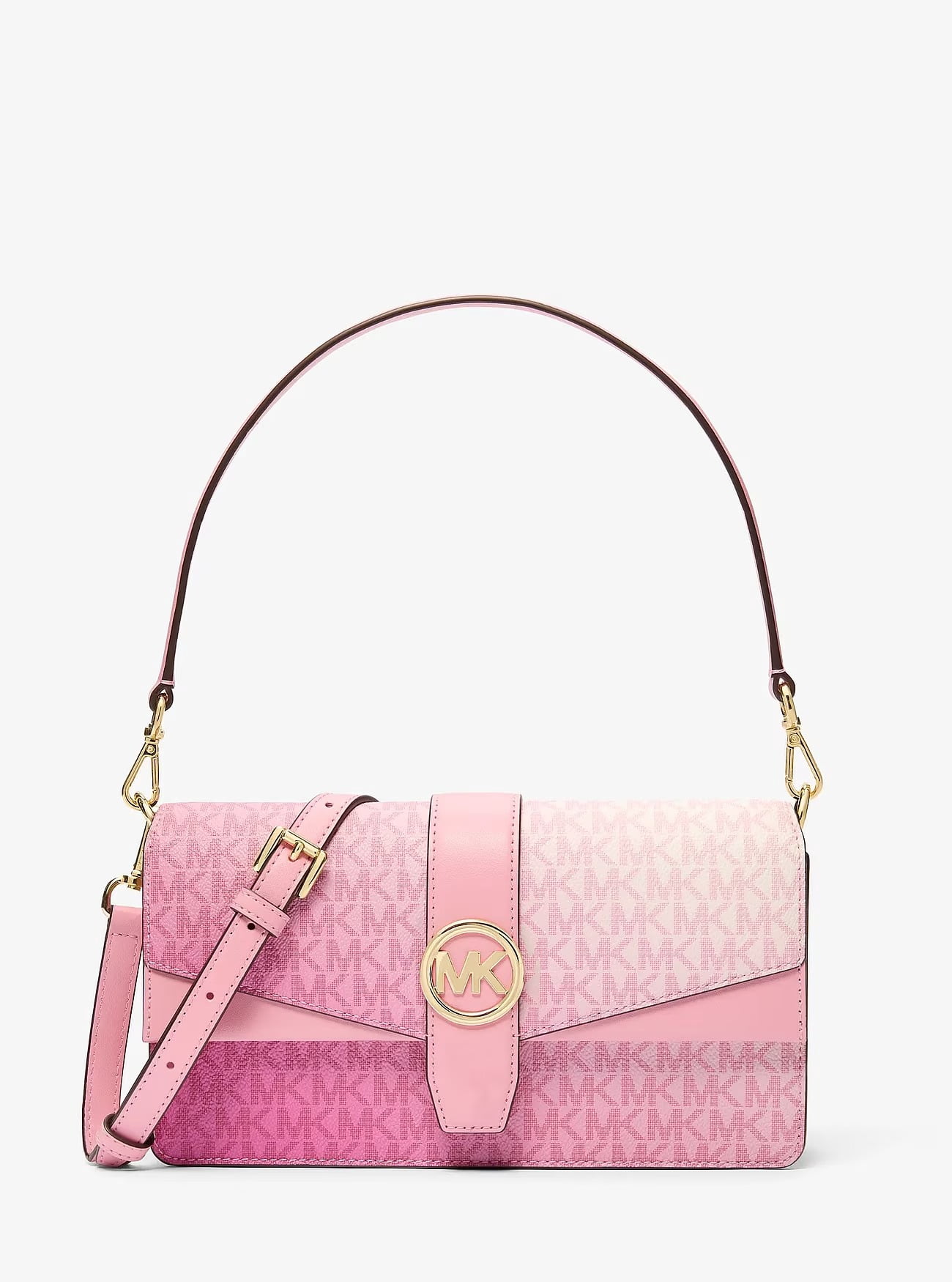 Michael Kors Greenwich Medium Ombré Signature Logo Convertible