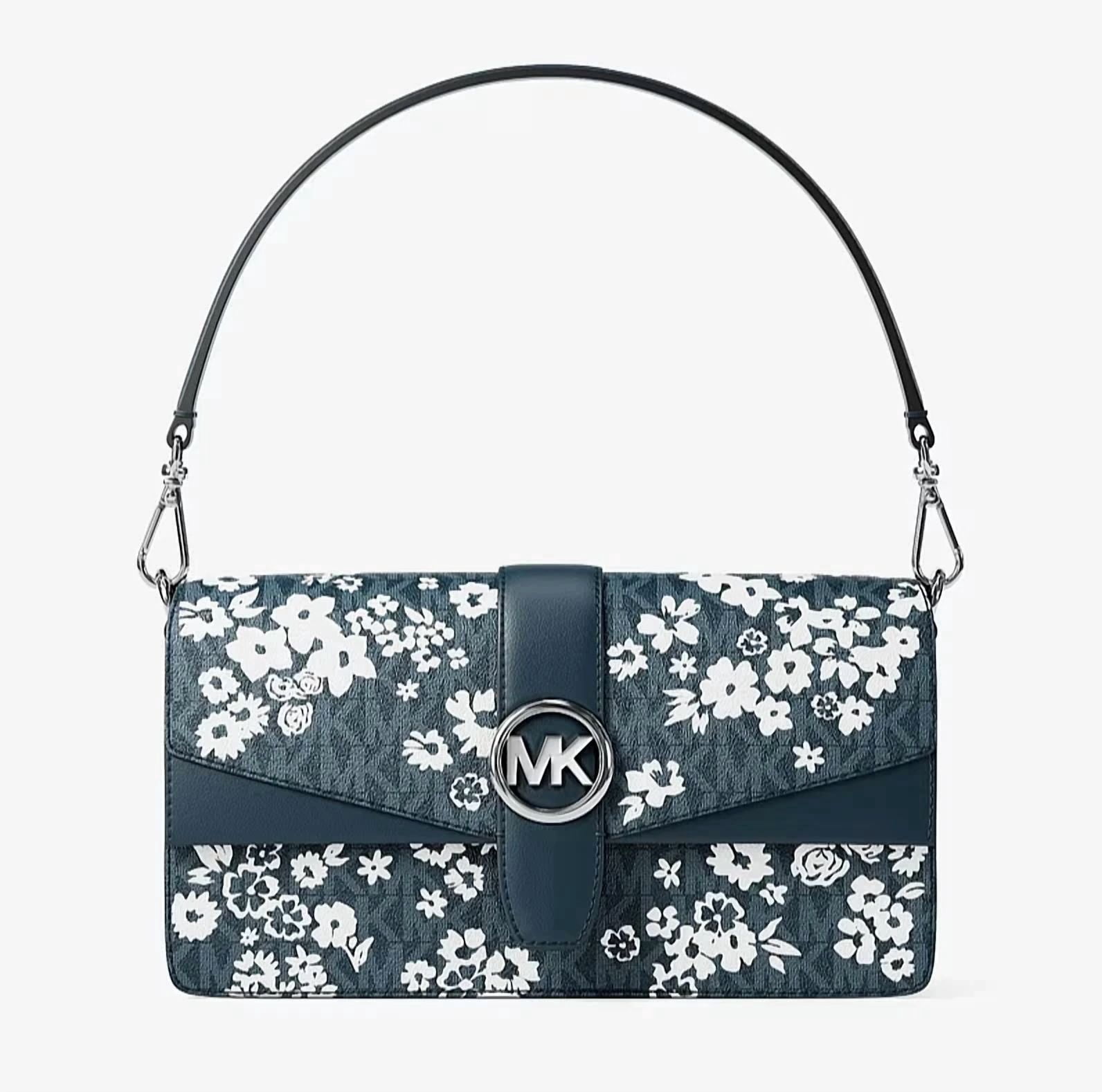 Michael Kors Women's Greenwich Medium Printed Signature Logo