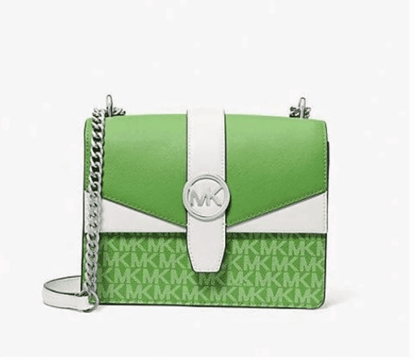 Michael Kors Greenwich Small Color-block Signature Logo Crossbody