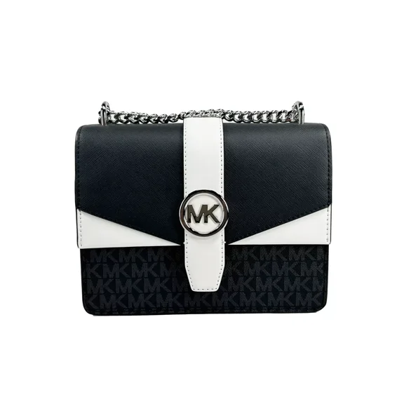 Michael Kors Greenwich Small Color-Block Signature Logo Crossbody Bag
