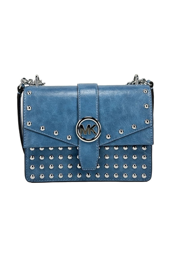 Outlet Greenwich Small Studded Distressed Crossbody Bag - Corn Flower