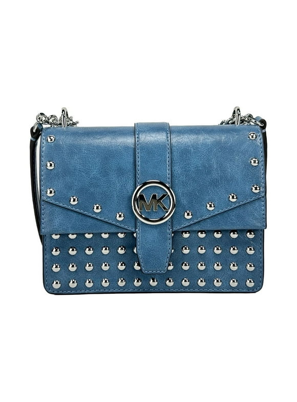 Outlet Greenwich Small Studded Distressed Crossbody Bag - Corn Flower