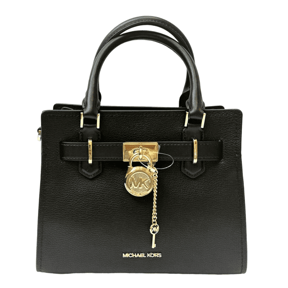 Michael Kors Hamilton Leather Small Satchel Crossbody Bag