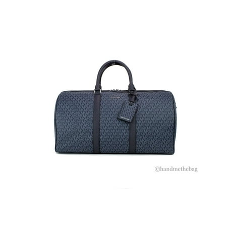 Michael Kors Harrison Admiral Signature PVC Duffle Travel Weekend Luggage Bag
