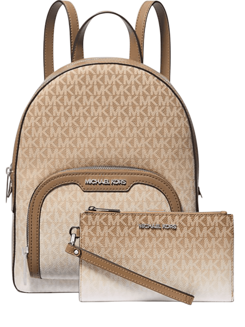 Michael Kors Jaycee Medium Ombré Logo Backpack + Large Ombré