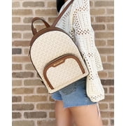 Michael Kors Jaycee Medium Vanilla Backpack, Vanilla MK