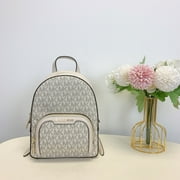 MICHAEL KORS Jaycee XS Convertible Zip Pocket Backpack Bag Vanilla Light Cream