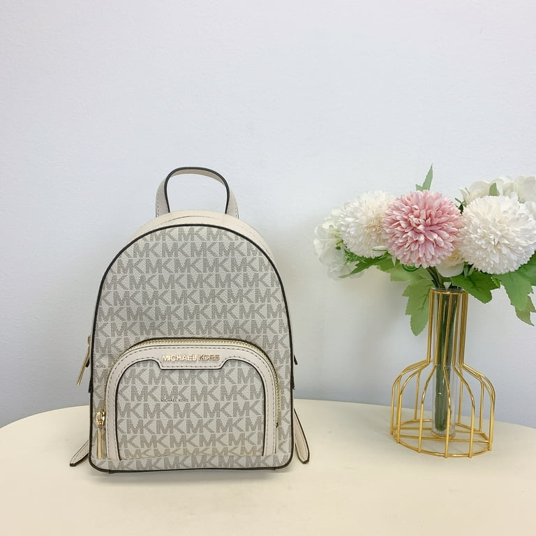 Michael Kors Jaycee Mini XS Light Cream PVC Small Bookbag Michael Kors Jaycee Mini XS Light Cream PVC Small Bookbag