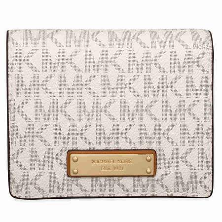 Michael Kors Jet Set Card Holder- Vanilla