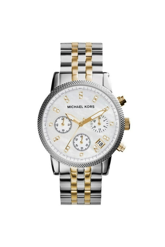 Jet Set Chronograph Dial Two-tone Ladies Watch MK5057