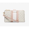 thumbnail image 1 of Michael Kors Jet Set Double Zip Wristlet One Size (VANL/SFTPINK), 1 of 4