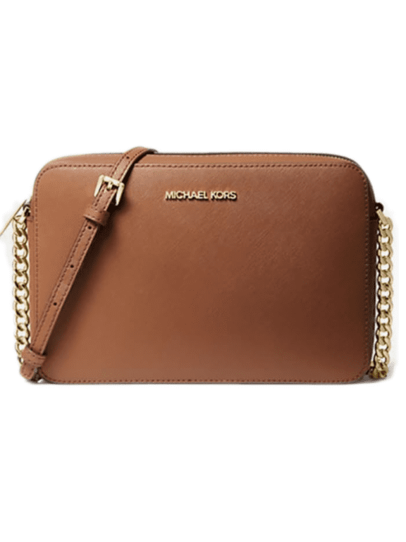 Jet Set East West Large Saffiano Leather Crossbody - Luggage