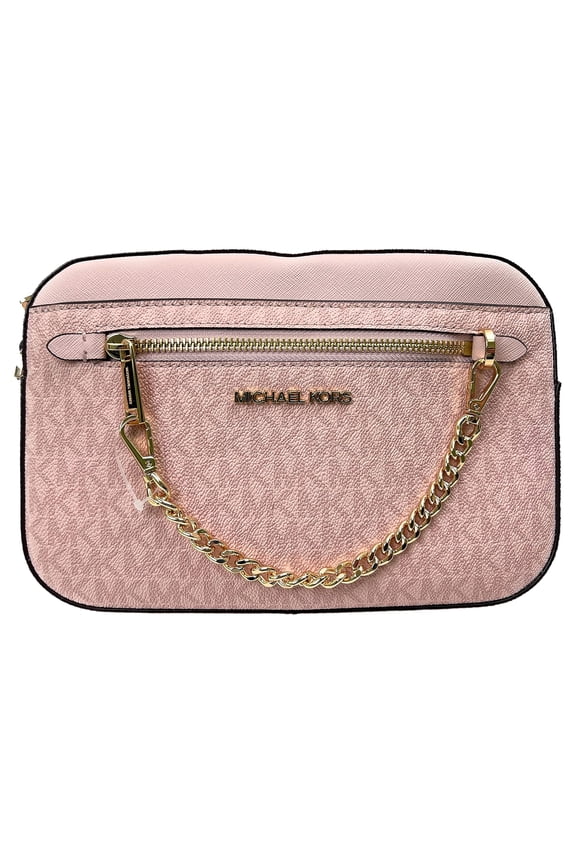 Jet Set Ew Chain Crossbody Powder Blush Pink Mk Signature
