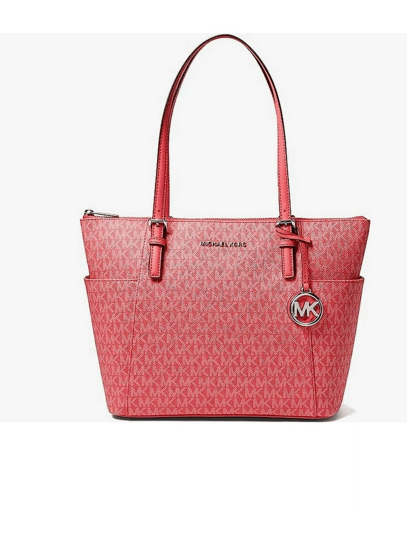 MICHAEL KORS ピンク トートバッグ セット Michael Kors Jet Set East/West Top Zip Tote - Geranium