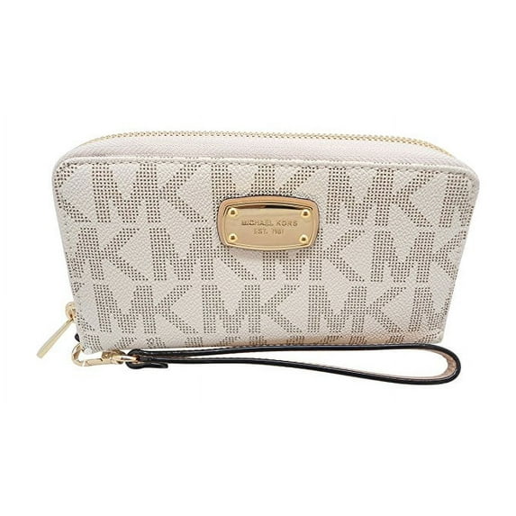 Michael Kors Jet Set Item Large Flat MF Phone Case Vanilla