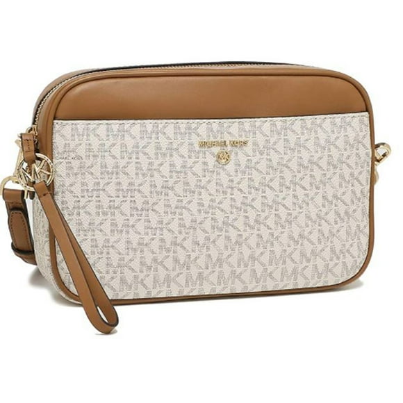 Michael Kors Jet Set Ladies Large Two Tone Leather Camera Bag 32H9GT9C9B149