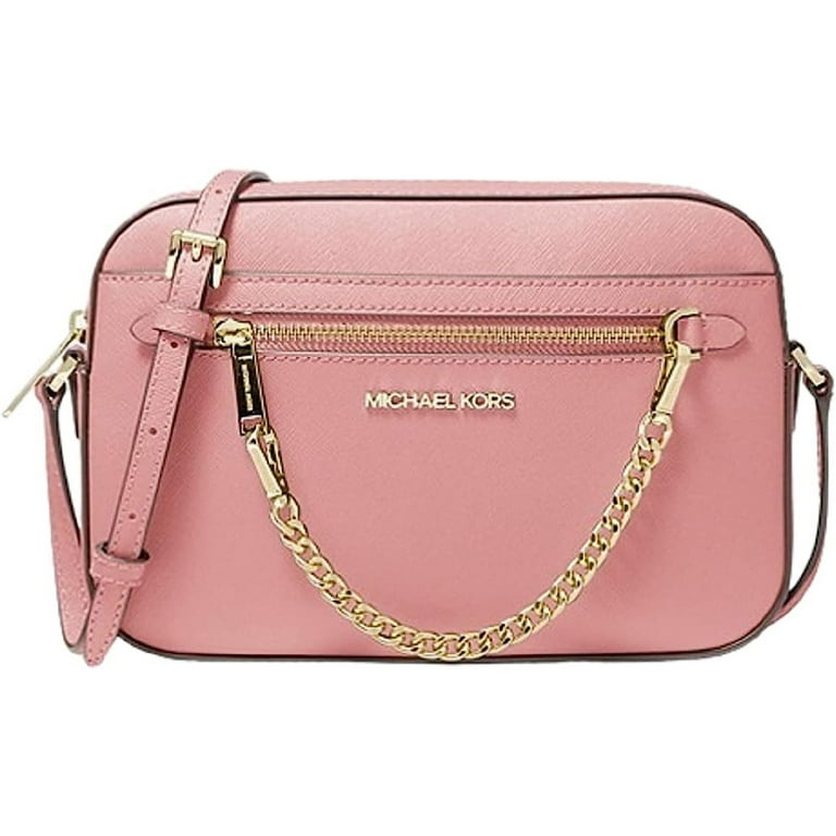 Michael Kors Bags | Michael Kors Large EW Zip Chain Crossbody Bag Pink/Gold | Color: Gold/Pink | Size: Os | Bagsnice4's Closet