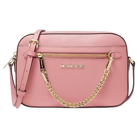 Michael Kors Jet Set Large Leather Crossbody Bag (Primrose)