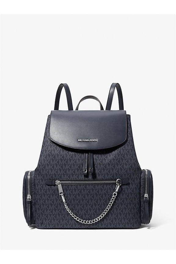 Jet Set Large Logo Backpack-Admiral Bleu