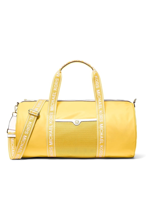 Jet Set Large Nylon Sport Duffle Weekender Bag (Daisy Yellow)