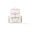 thumbnail image 1 of Michael Kors Jet Set Large Powder Blush Multi Pvc Chain Backpack Flap Book Bag, 1 of 5