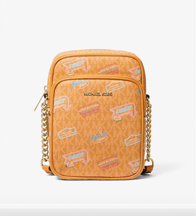 Michael Kors Jet Set Medium Embellished Signature Logo Crossbody