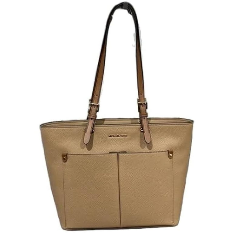Michael Kors Large Top Zip Handbag Purse Jet Set Medium Logo Pocket Tote Bag Camel Multi Walmart