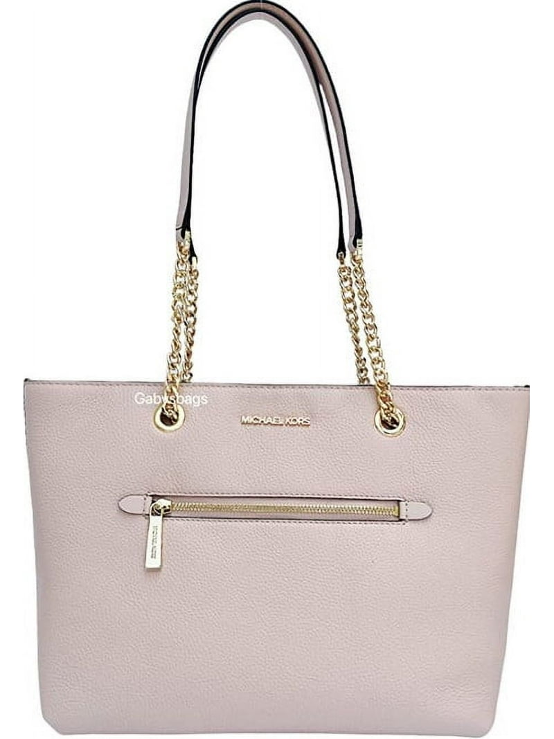 バッグ Michael kors Michael Kors Jet Set Medium Powder Blush Leather Front Zip