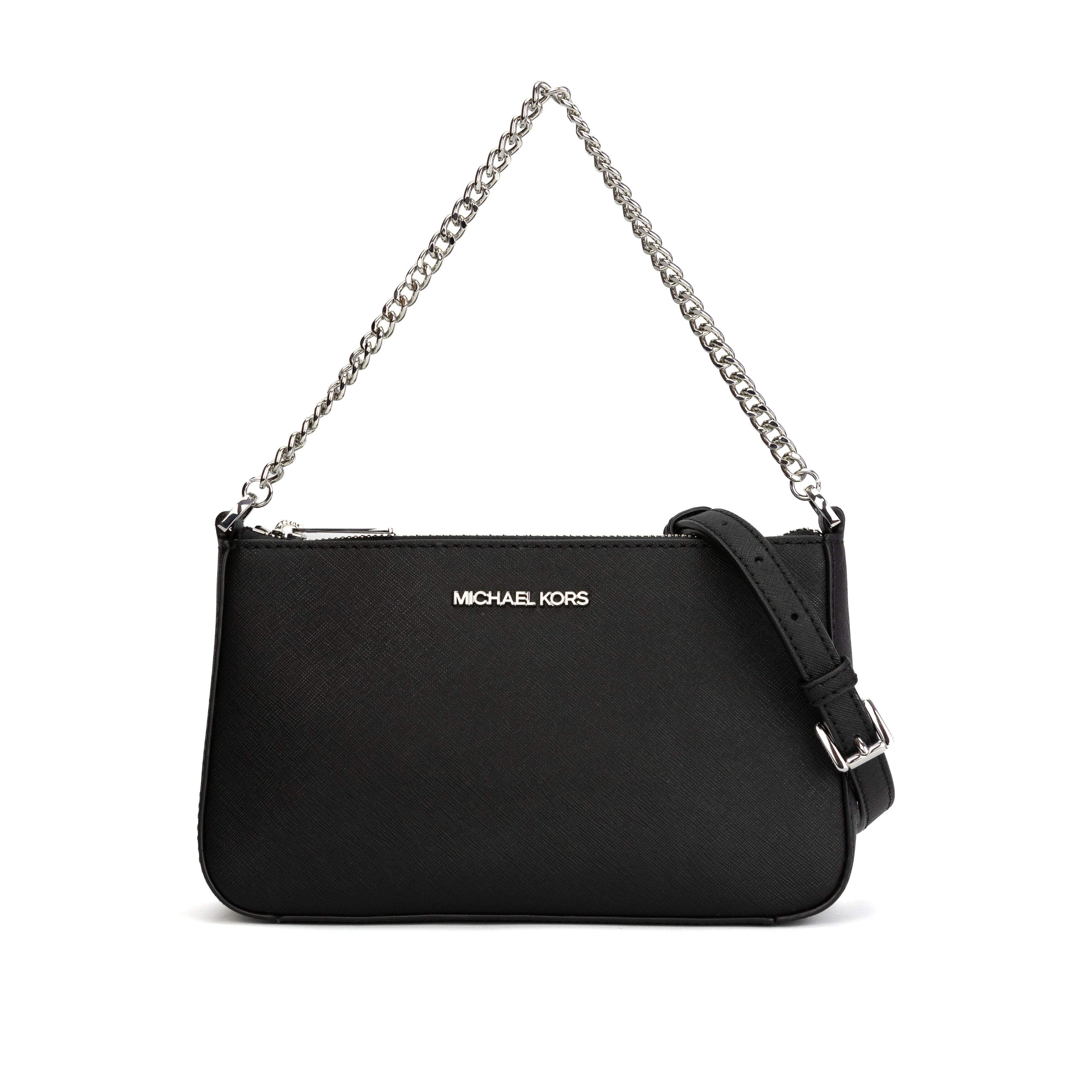 Michael Kors Jet Set Medium Saffiano Leather Pouchette Crossbody