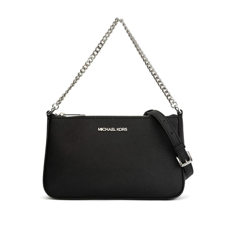 Michael Kors Jet Set Medium Saffiano Leather Pouchette Crossbody