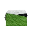 thumbnail image 1 of Michael Kors Women's Jet Set Travel Medium Color-Block Signature Logo Dome Crossbody Bag (Jungle Green Multi), 1 of 4