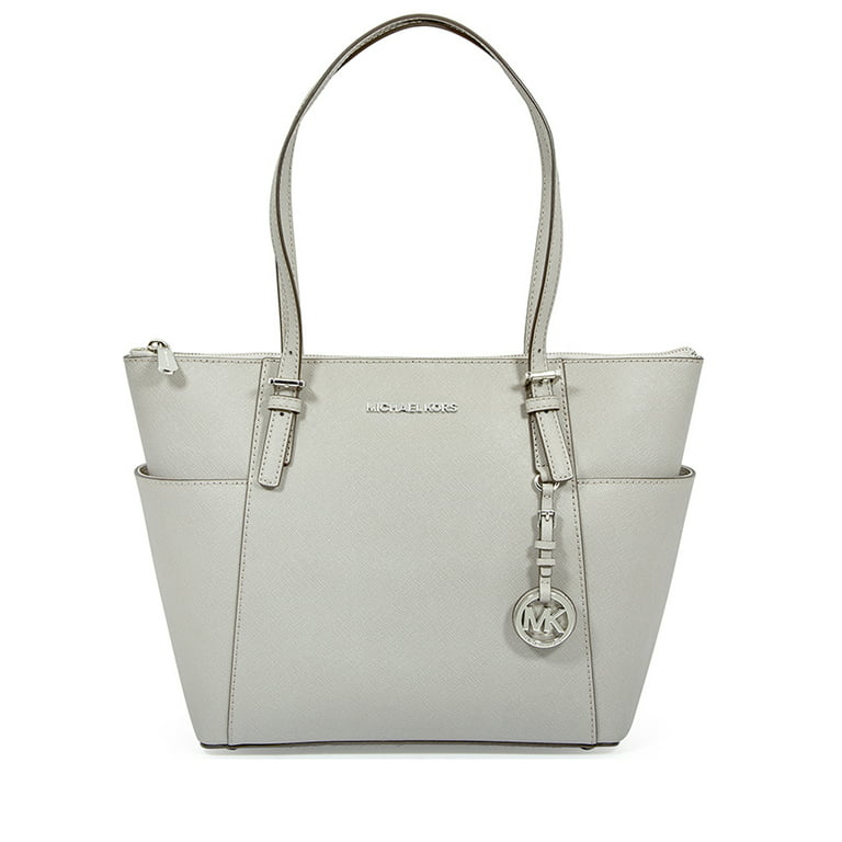Michael Kors Jet Set Top-Zip Saffiano Leather Tote in Luggage