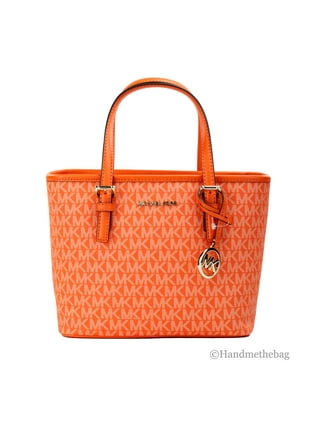 Michael kors monogram bag orange discount