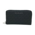 thumbnail image 1 of Michael Kors Jet Set Removable Wristlet Women's Continental Wallet, Black Signature, 1 of 3