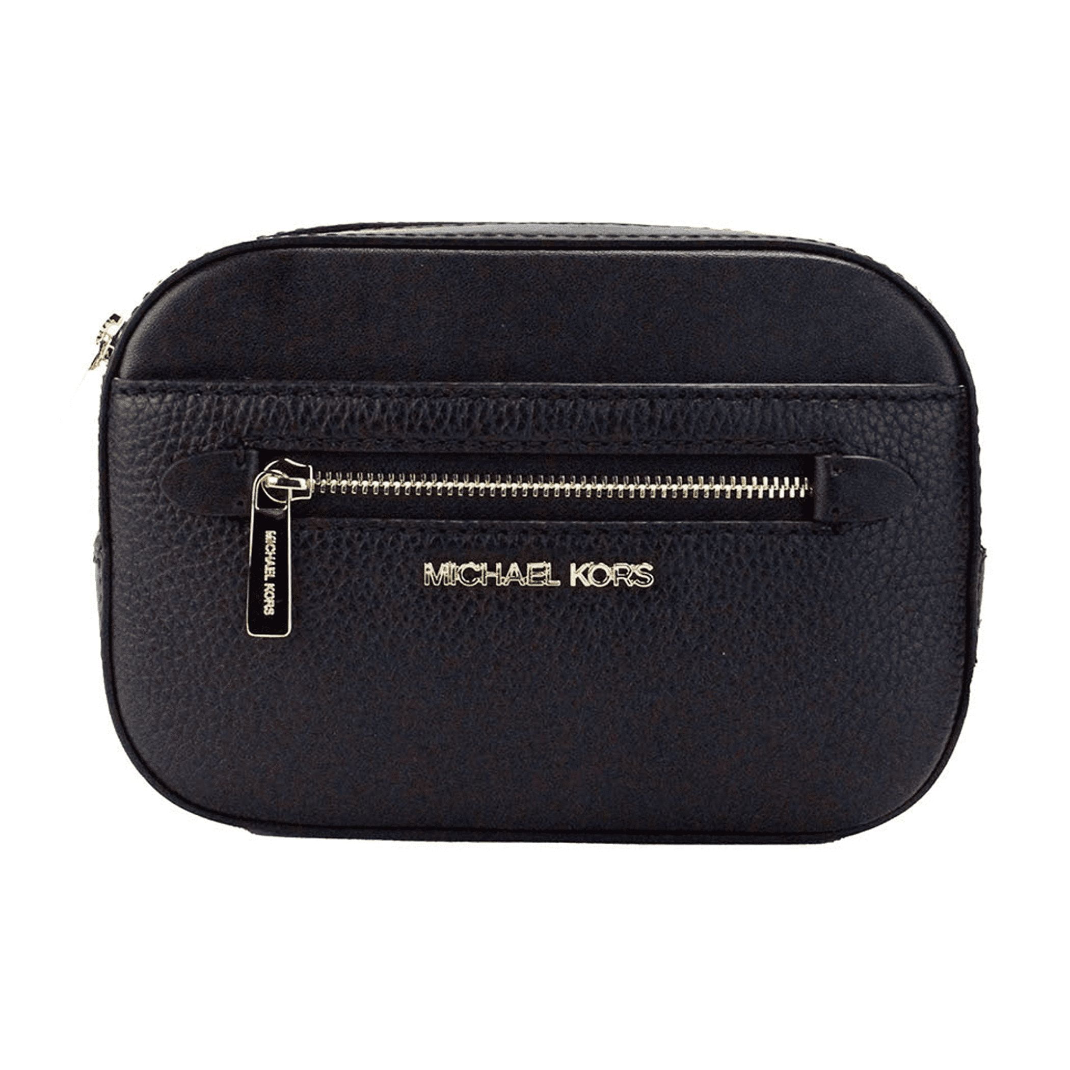 Michael Kors Jet Set Small Black Pebbled Leather East West Zip Belt Bag Walmart