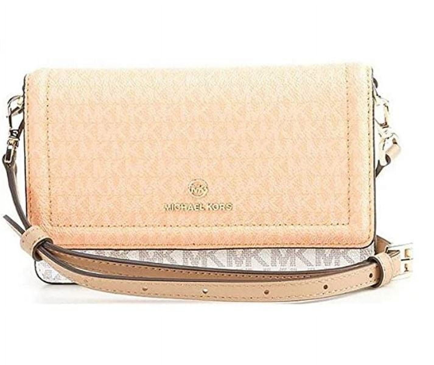 MICHAEL KORS MOTT Convertible Crossbody Phone Wallet Smokey Rose Pink NWT