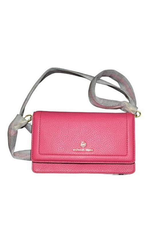 Jet Set Small Logo Smartphone Convertible Crossbody Bag (Hibiscus)