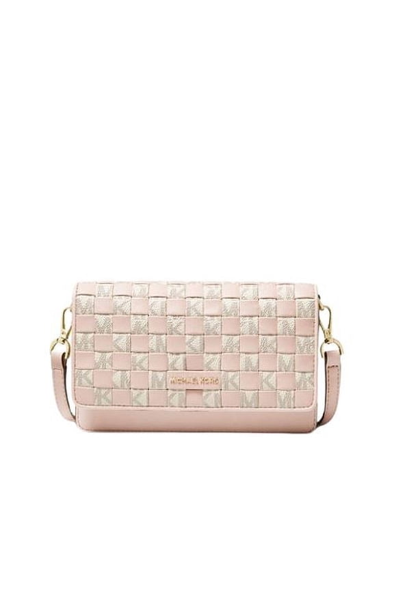 Jet Set Small Logo Smartphone Convertible Crossbody Bag (Vanilla/So