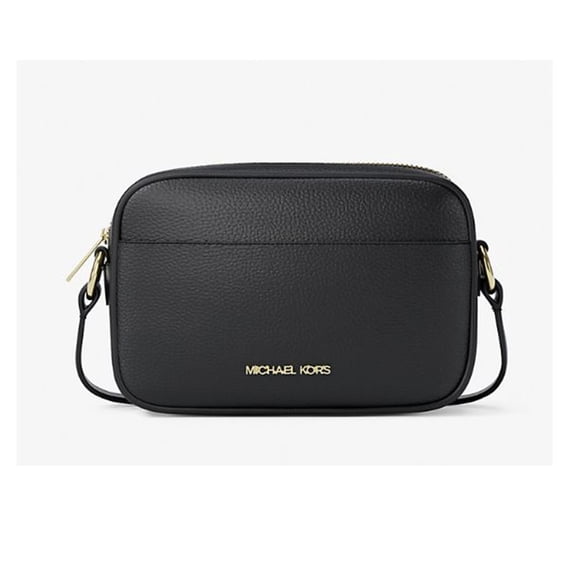 Michael Kors Outlet Jet Set Small Pebbled Leather Camera Crossbody Bag 35R6GTVC5L-001