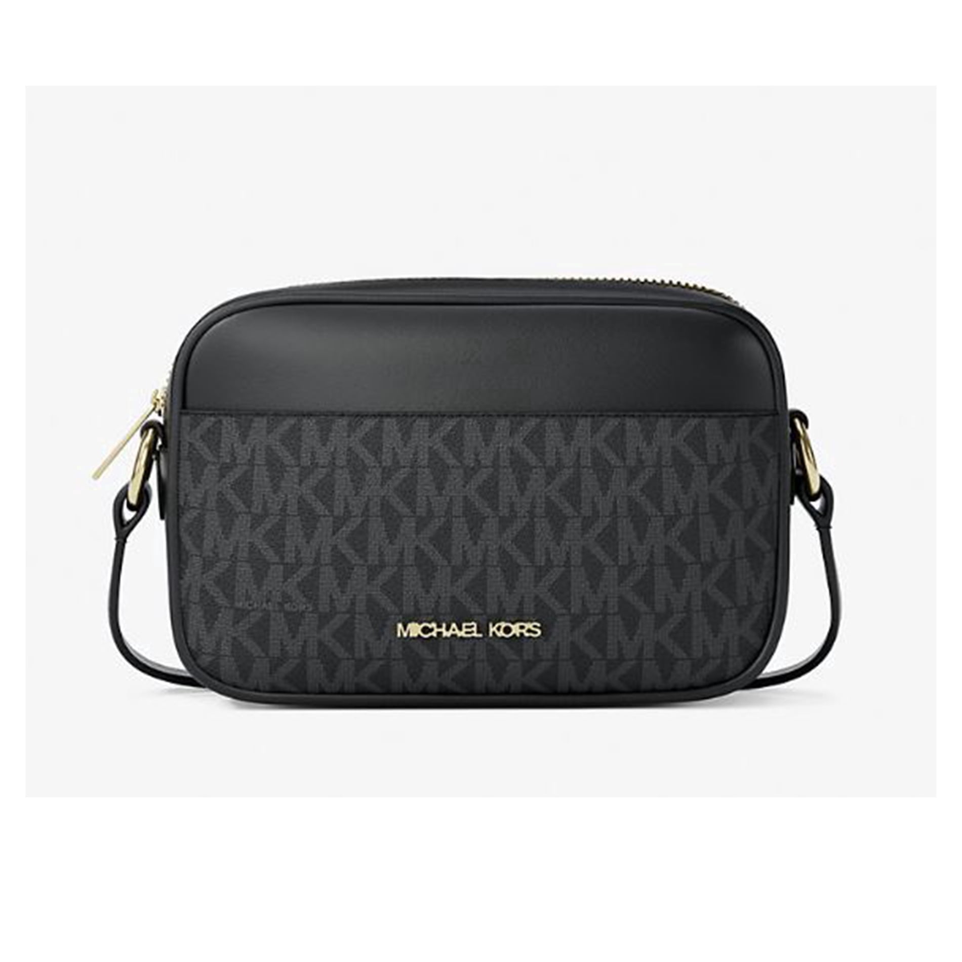 MICHAEL KORS MKロゴ ショルダーバッグ ミニポーチ付 Michael Kors Women's Jet Set Travel Small Signature Logo Camera