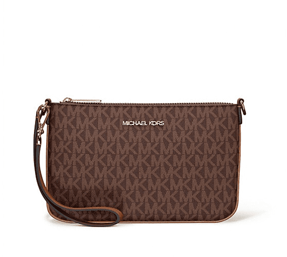 長財布 MICHAEL KORS Jet Set Travel Large Embellished Logo Wristlet Jet Set Travel Large Embellished Signature Logo Wristlet