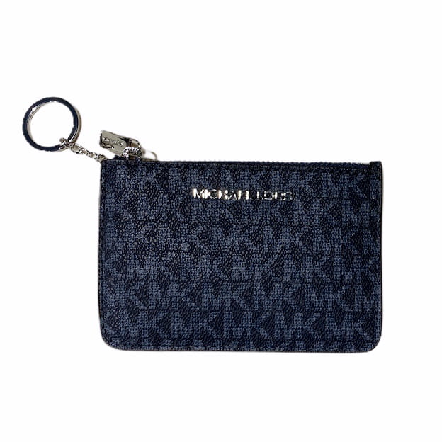 Michael Kors Women Lady Key Ring Chain Top Zip Coin Pouch ID Card