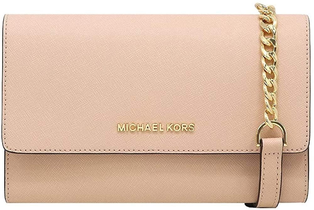 Michael Kors Saffiano Leather 3 in 1 Crossbody With Removable Zip Pouch 