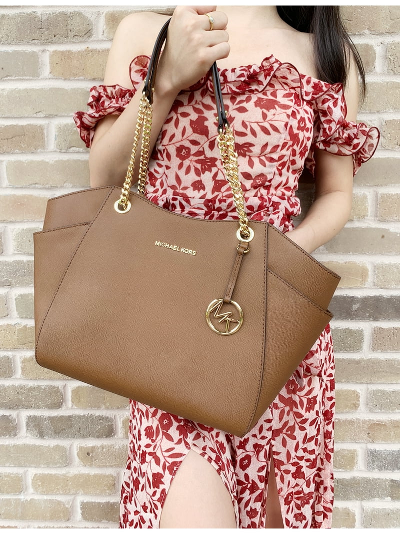 MICHAEL KORS ショルダーバッグ レザー JET SET TRAVEL Michael Kors Women's Jet Set Travel Small Signature Logo Top