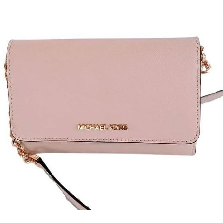 Michael Kors Jet Set Travel Medium Saffiano Leather Crossbody Bag In Pink |  ModeSens