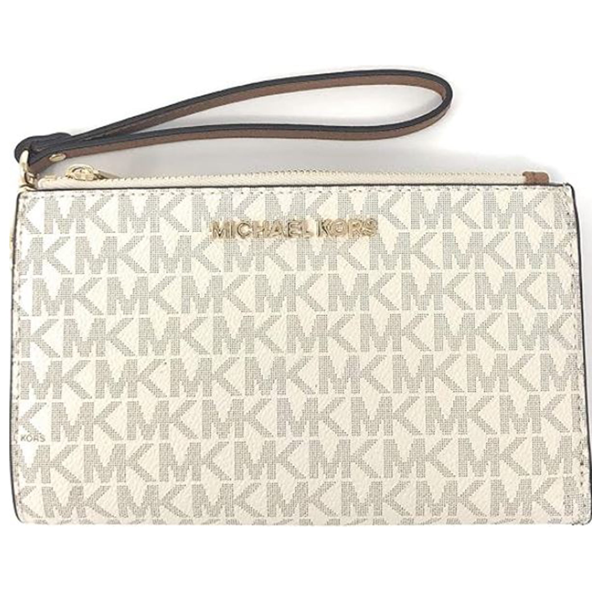 MICHAEL KORS - 新品 マイケルコース MICHAEL KORS  DOUBLE ZIP WRISTLET 7-8 MICHAEL Michael Kors Adele Double-Zip Wristlet 7+ | Zappos.com
