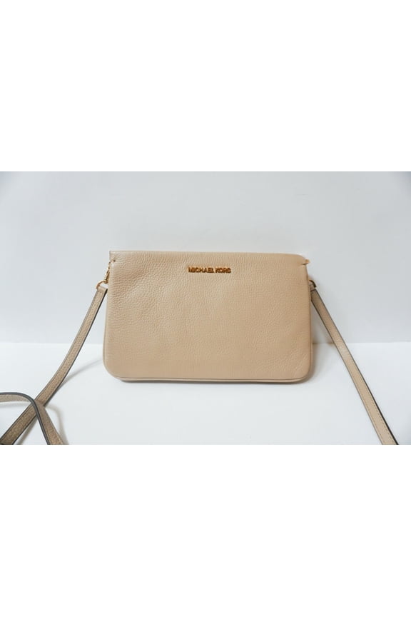 Jet Set Travel LG Triple Gusset Pebbled Leather Crossbody Bag